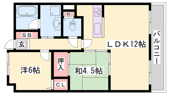 滝野駅 徒歩37分 3階の物件間取画像